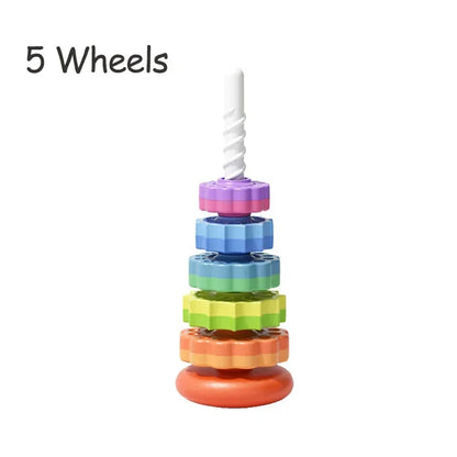 Rainbow Gear Stacking Tower